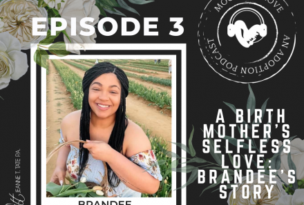 Podcast Episode 2 Brandee holding flowers