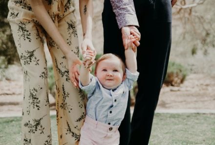 baby learning to walk